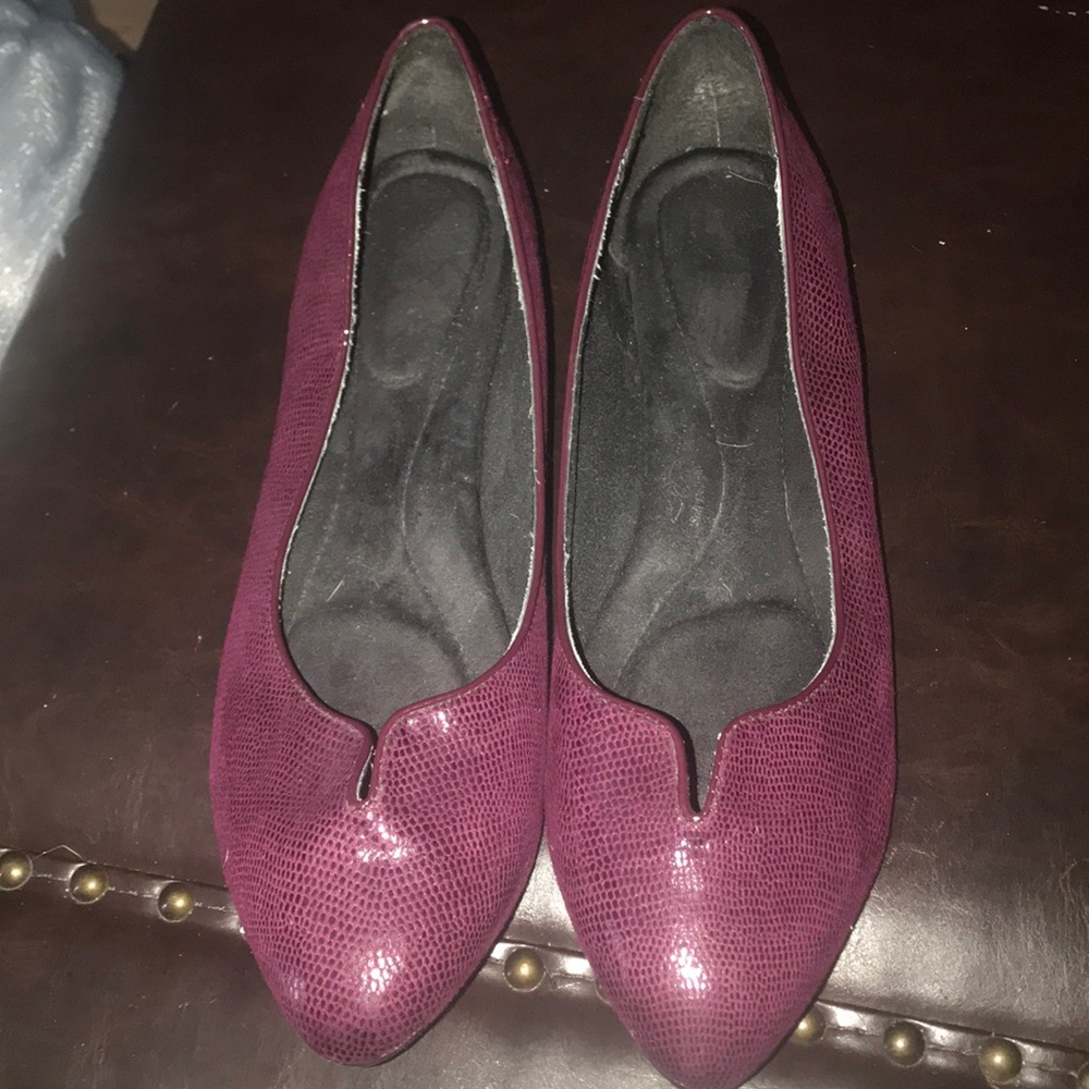 Purple/Crimson Fabric Slides